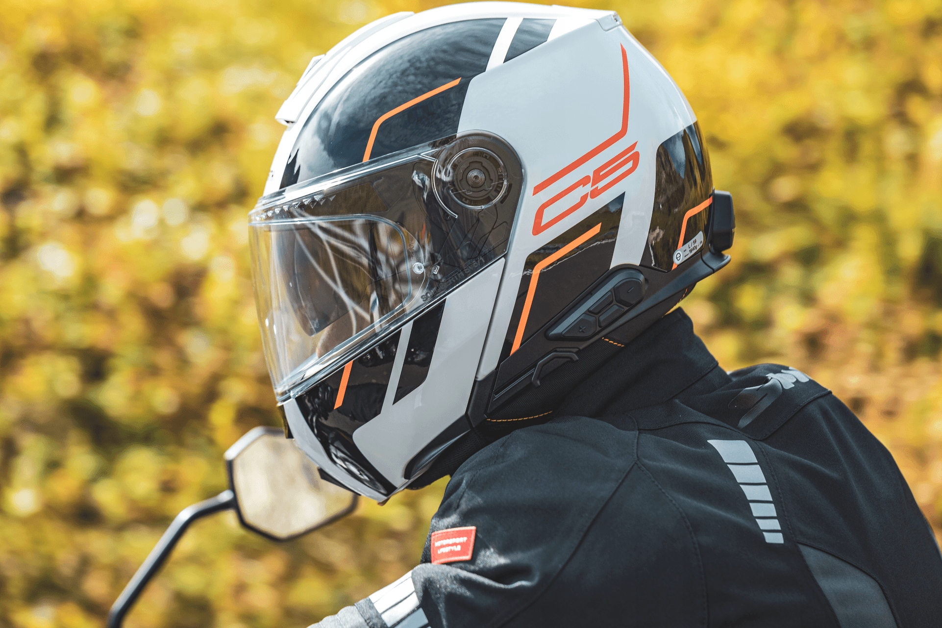 Kask Schuberth C5 Eclipse Red Kolor biały czarny czerwony
