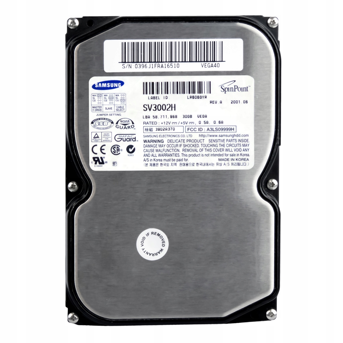 Samsung SpinPoint V30 30GB 5.4K Ata 3.5'' SV3002H