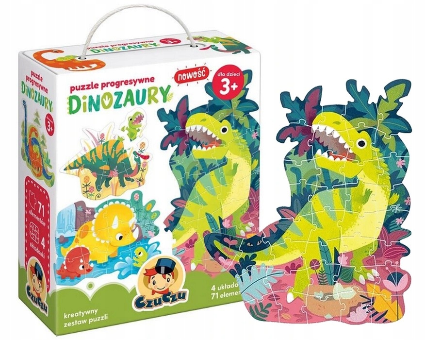 

Czuczu Dinozaury Puzzle Progresywne dla dzieci +3l