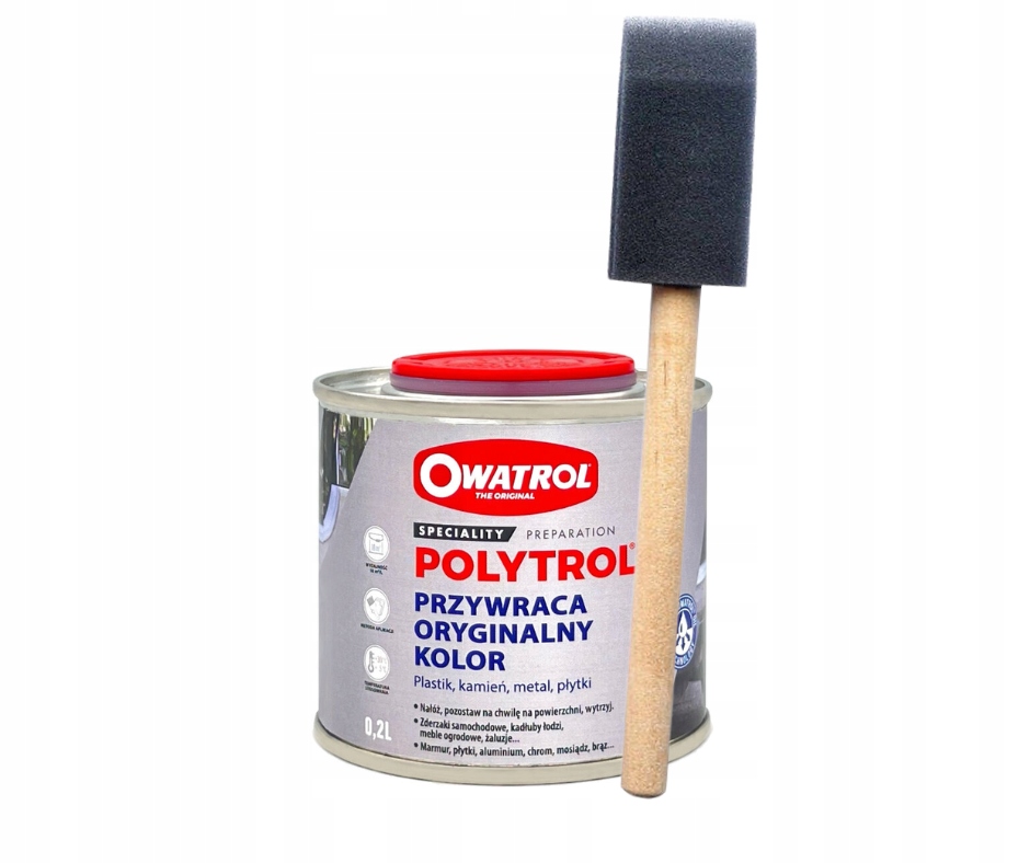 Owatrol Polytrol 0,2L Renowator do plastików pędzel