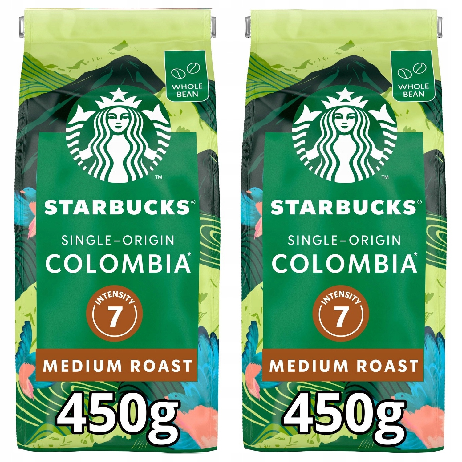 Starbucks Colombia kawa ziarnista arabica 2x 450g