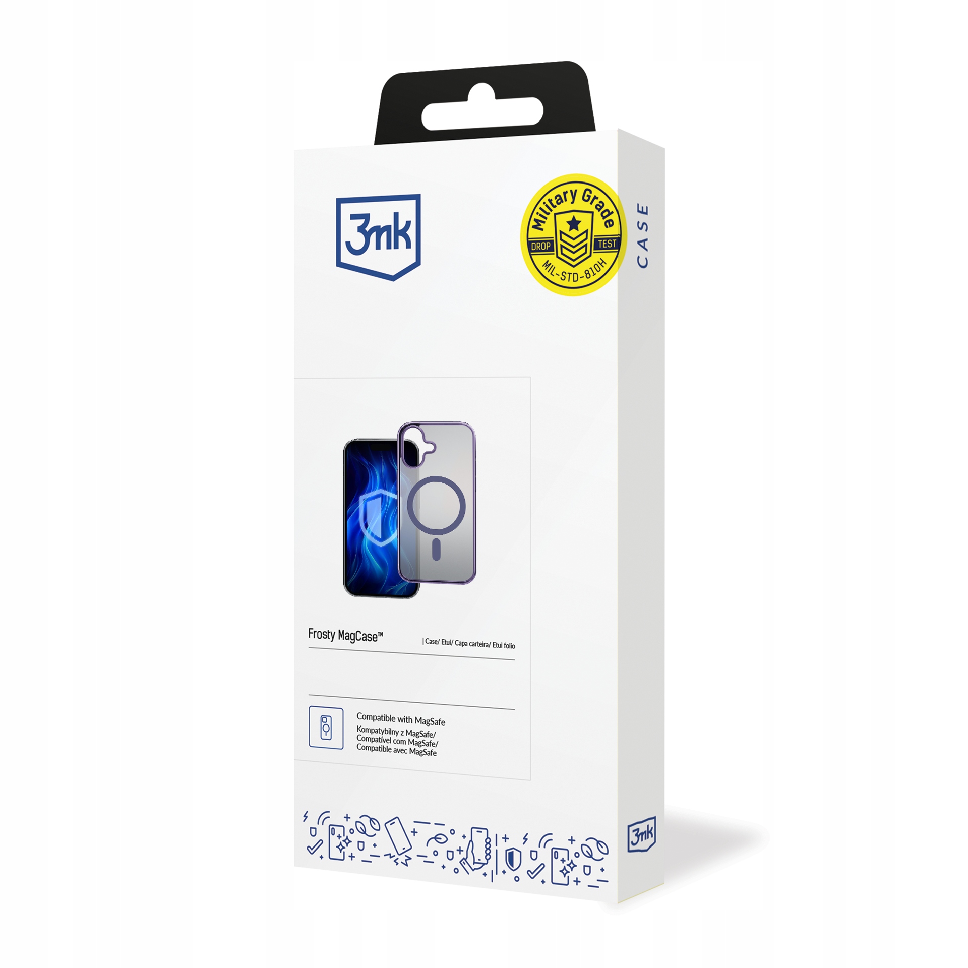 Etui 3mk Frosty MagCase Purple na Apple iPhone 16 fioletowe 3mk Protection