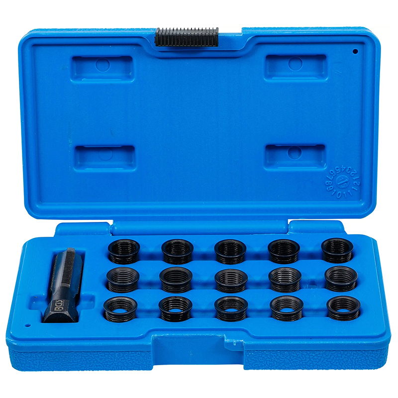 Sada na opravu závitů zapalovacích svíček M14 x 1,25 mm 16 ks, Bgs 149