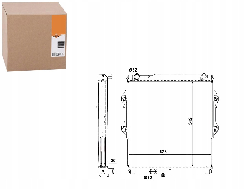 NRF CHŁODNICA SILNIKA NRF, 56152