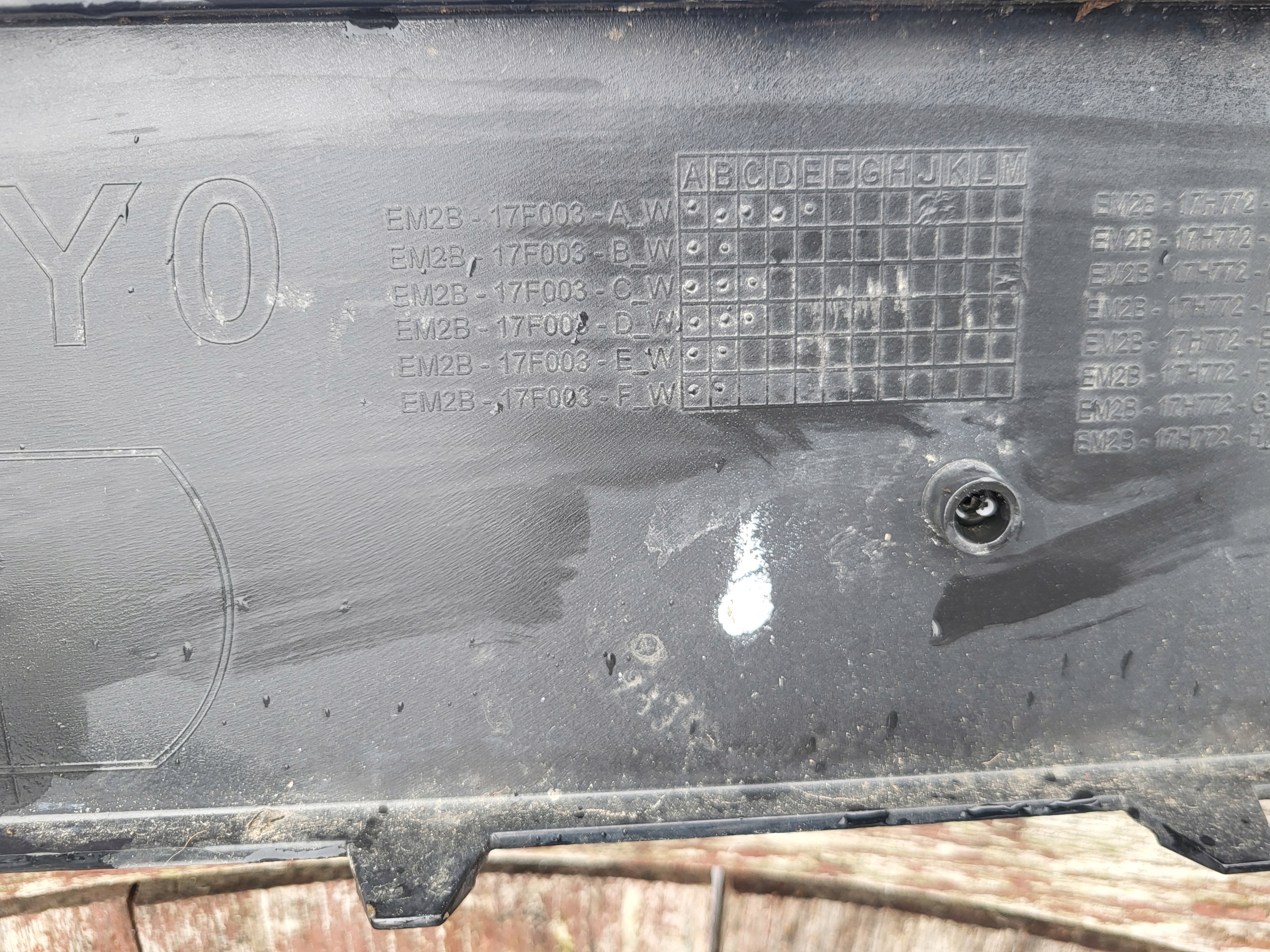 front bumper front FORD SMAX S-MAX II MK2 black OE
