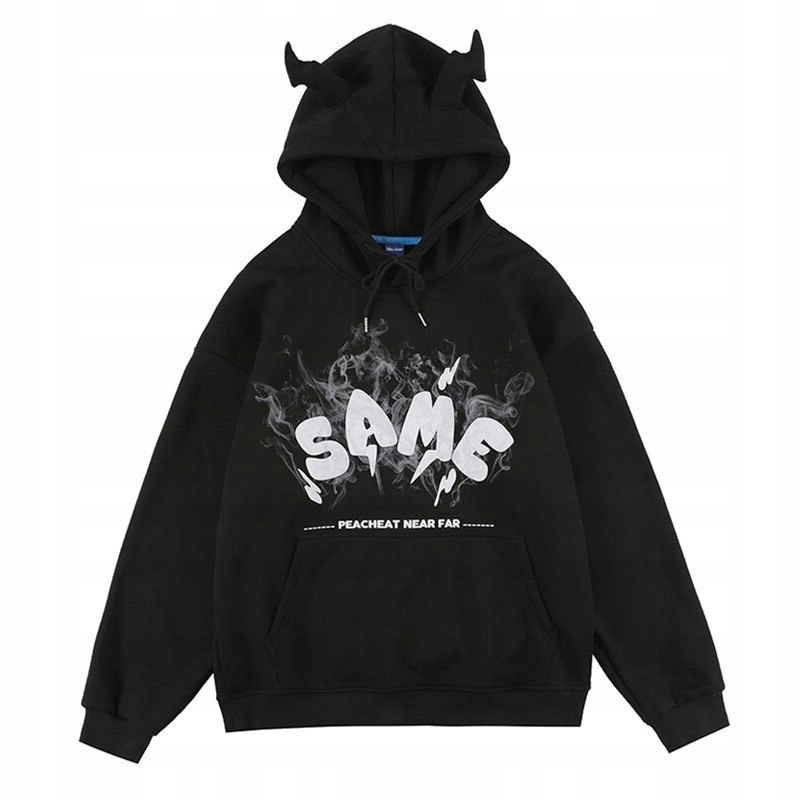 

Urocza Damska Bluza Z Kapturem Anime Harajuku