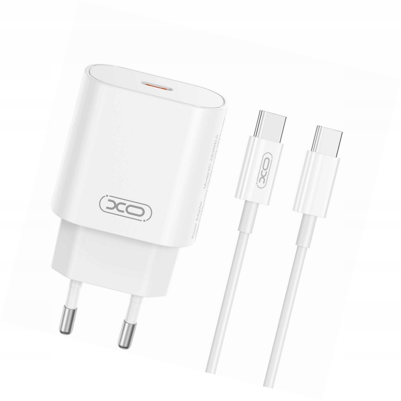 Sieciowa ładowarka 25W Pd biała kabel Usb-c do iPhone 16 Pro Max