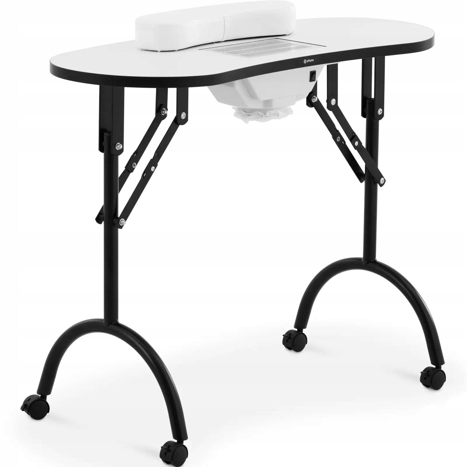 Kosmetický Stůl Na Manikúru S Pohlcovačem Prachu, Skládací, Bílý