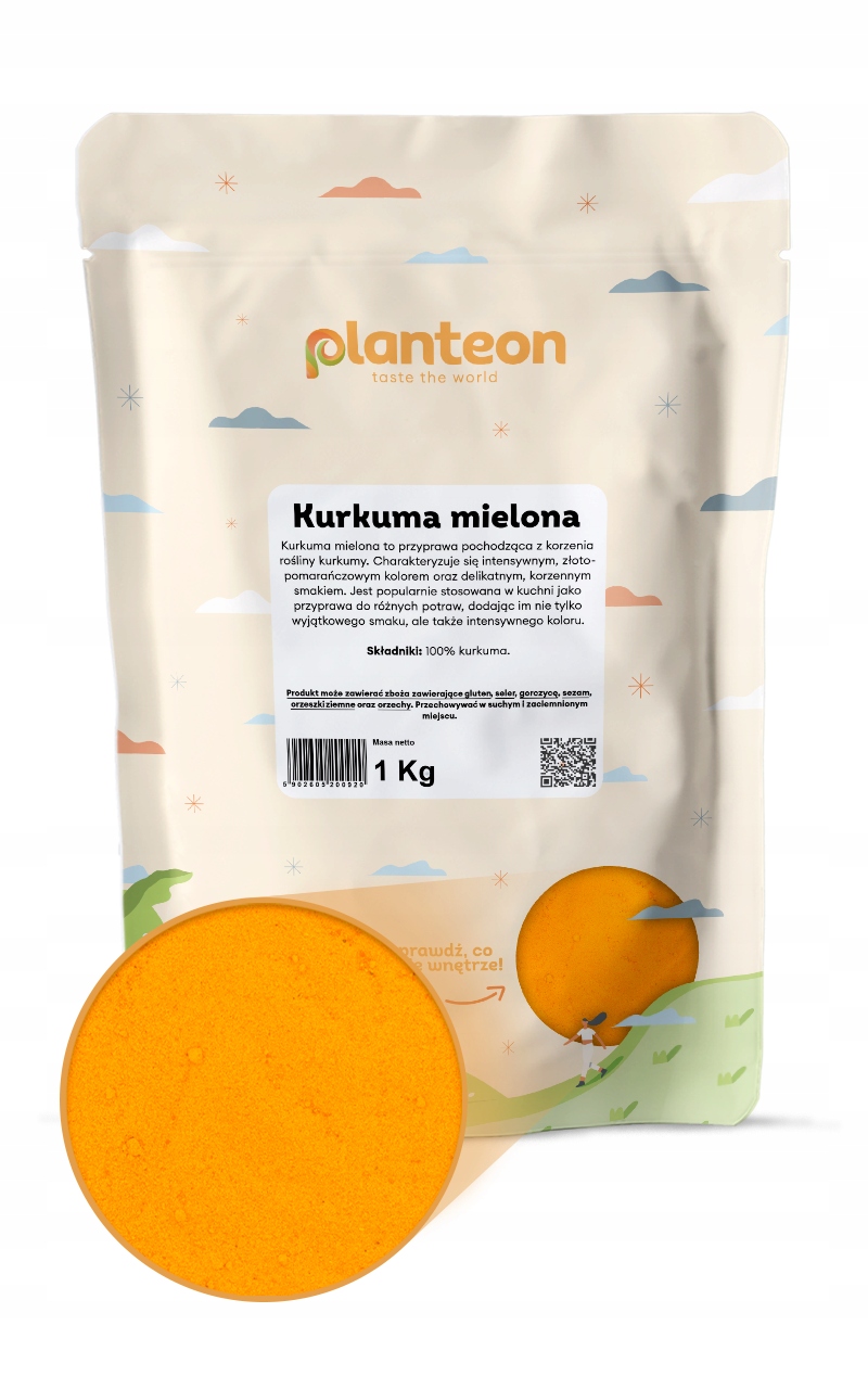 Levně Kurkuma mletá 1 kg přírodní kvalita koření bez chemie