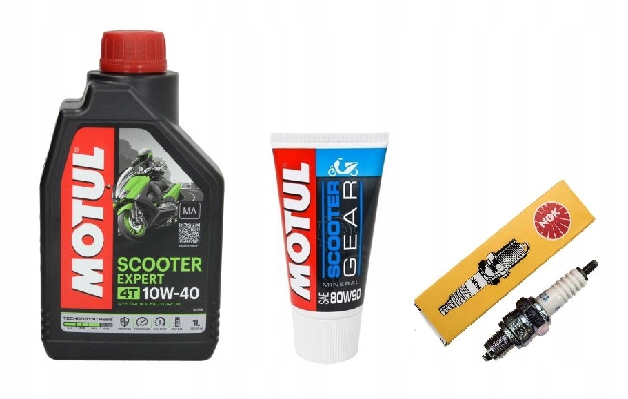 

Skuter 4T Oleje Motul Scooter Świeca Ngk