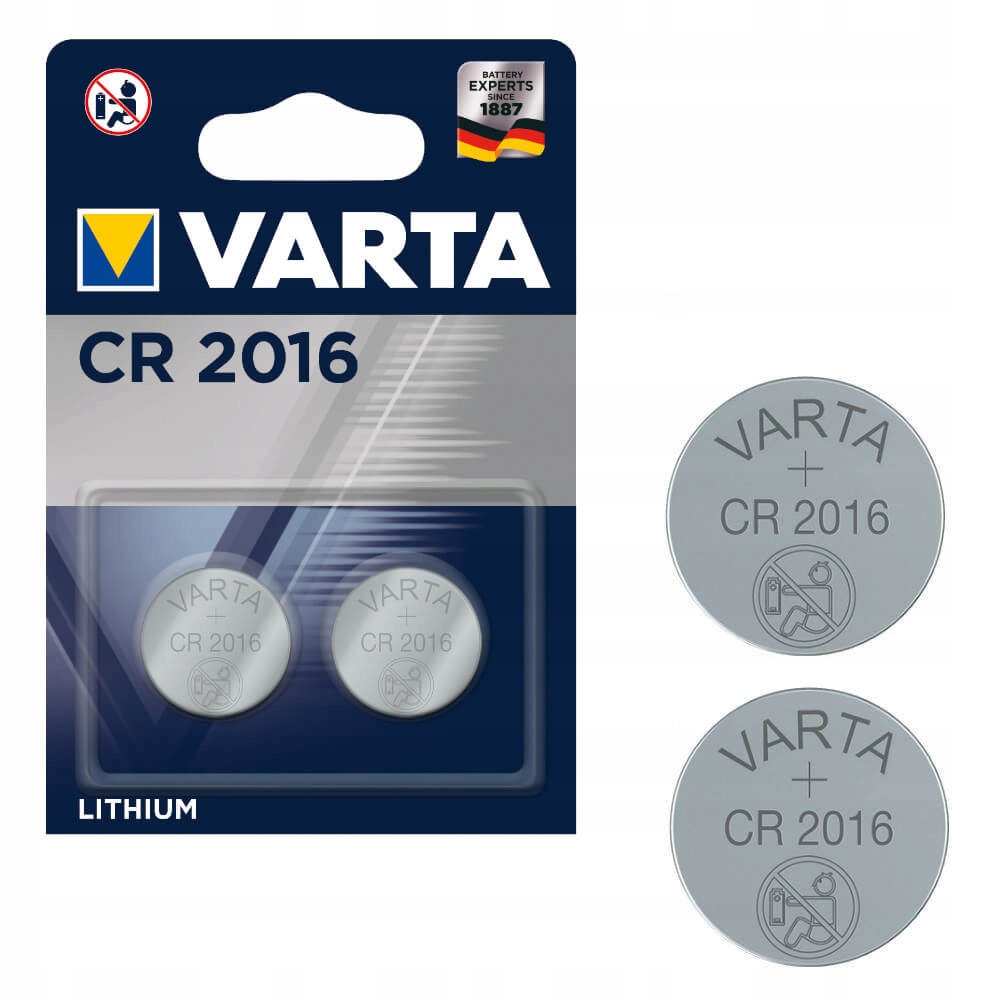 

Bateria litowa guzikowa Cr 2016 3V 6016 2szt Varta