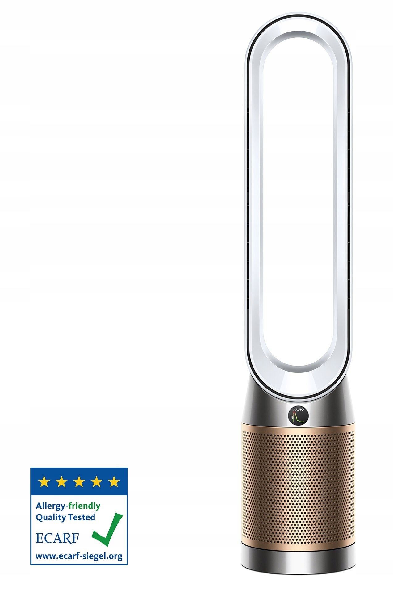 Oczyszczacz Wentylator Dyson Purifier Cool Formaldehyde TP09 biało/złoty Głębokość produktu 10.5 cm