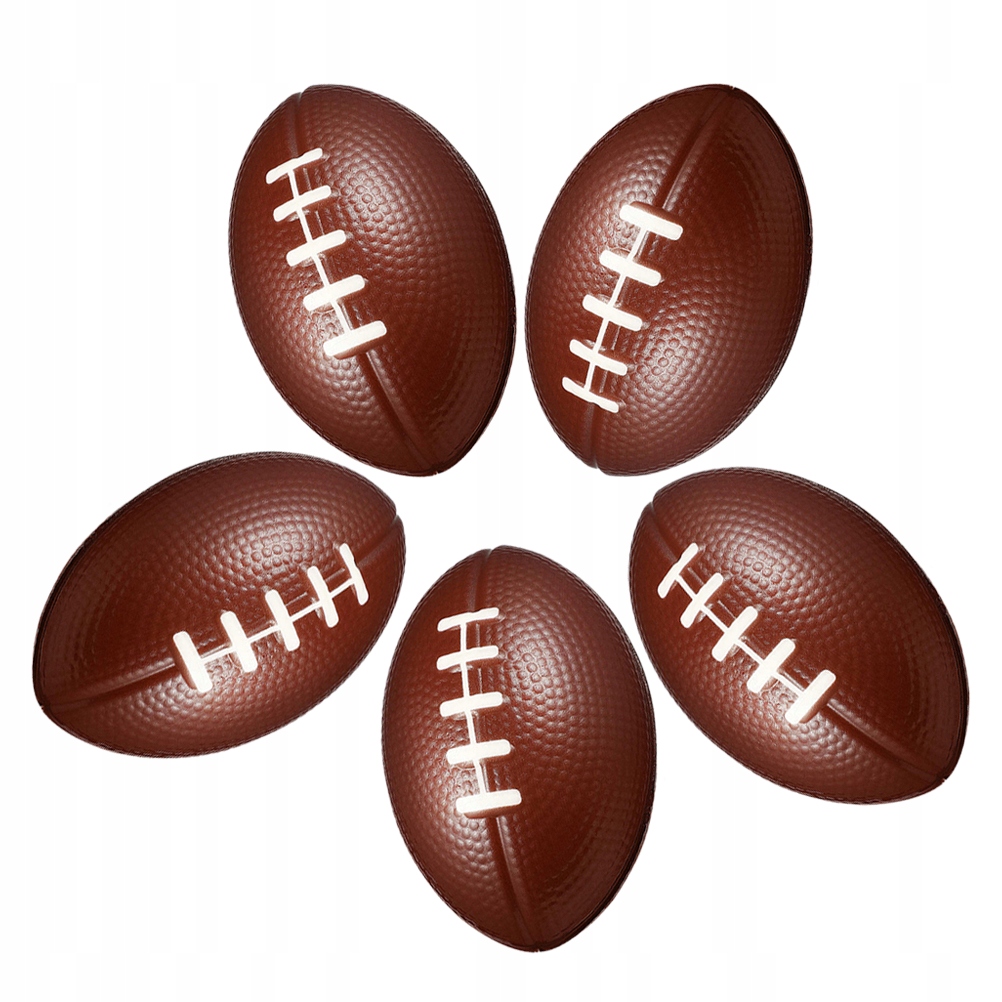 5 Szt. Mini Piłka Rugby Piankowa Pu – Idealna Na Nagrody I Imprezy