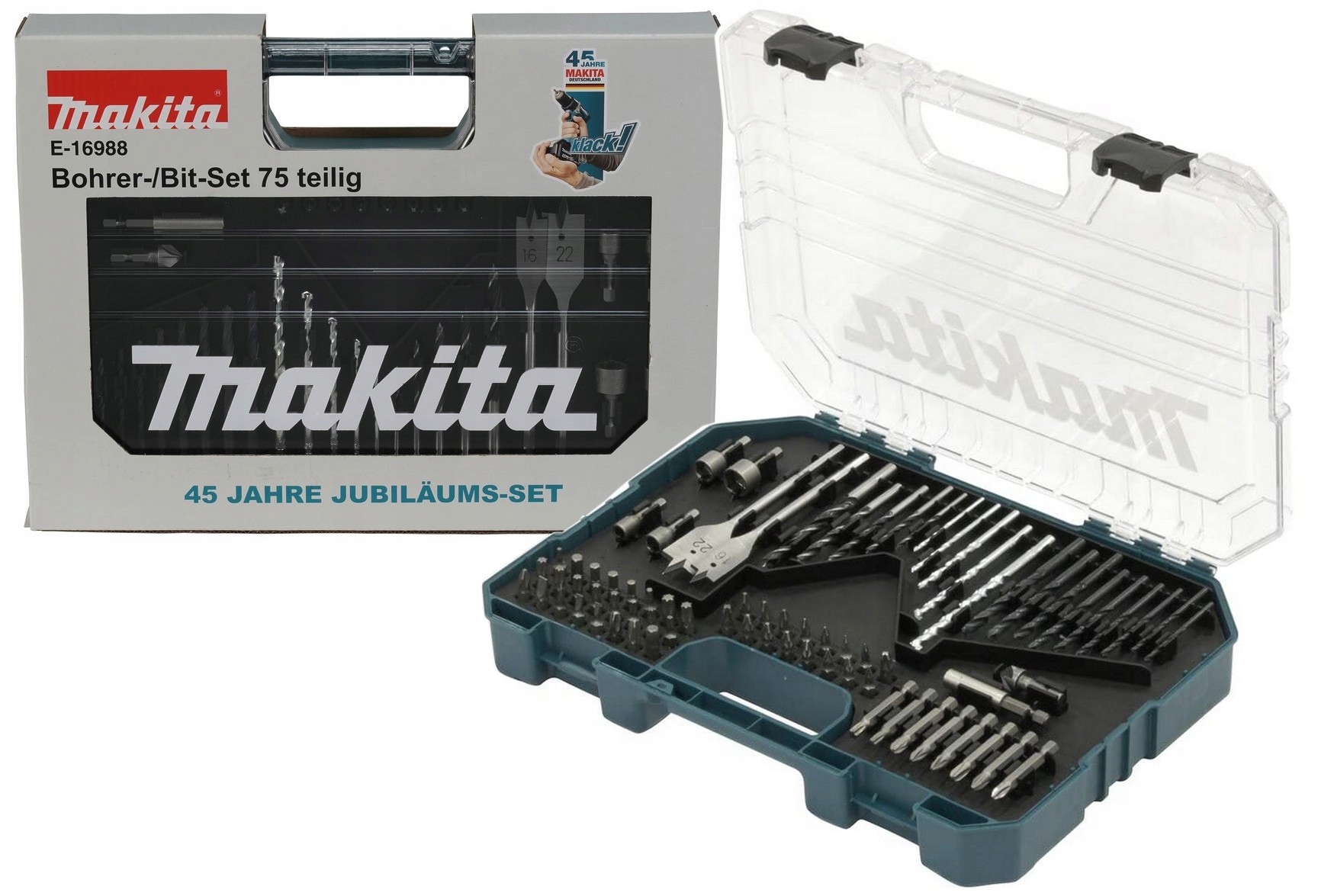 Makita E-16988 Zestaw Akcesoriów Bitów Do Wkrętarki 75 Elementów