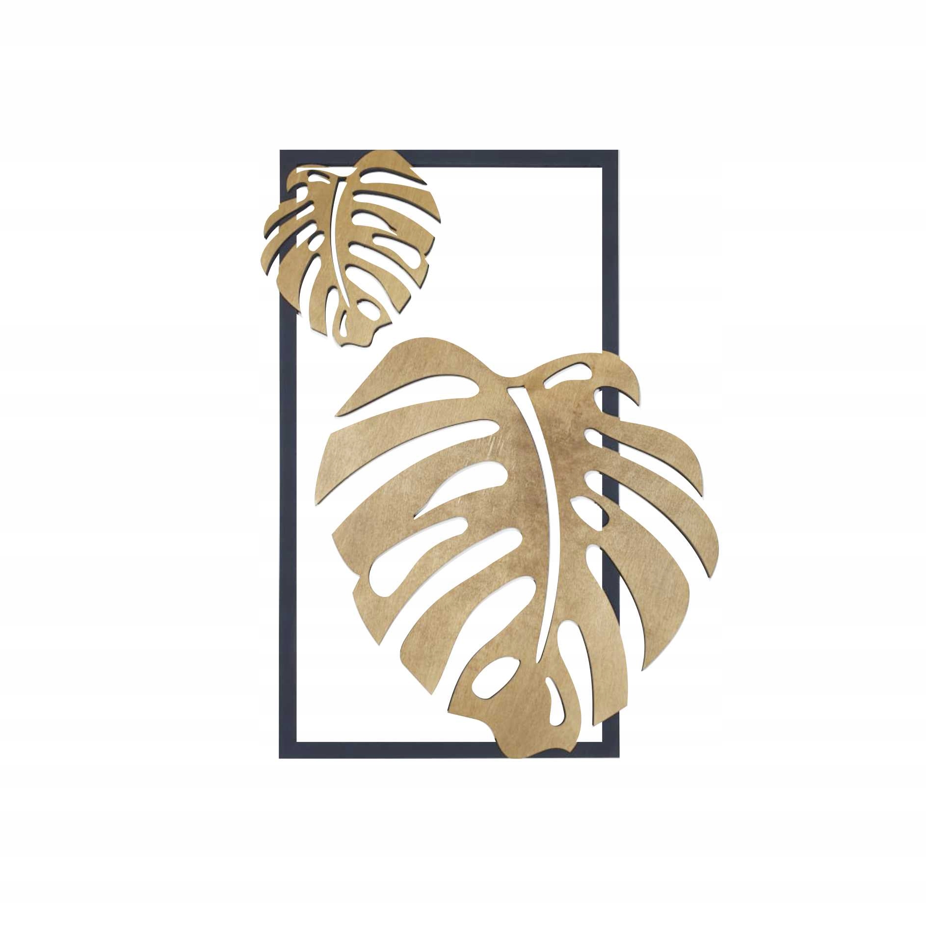

dekoracja ozdoba 3d na ścianę liść monstera