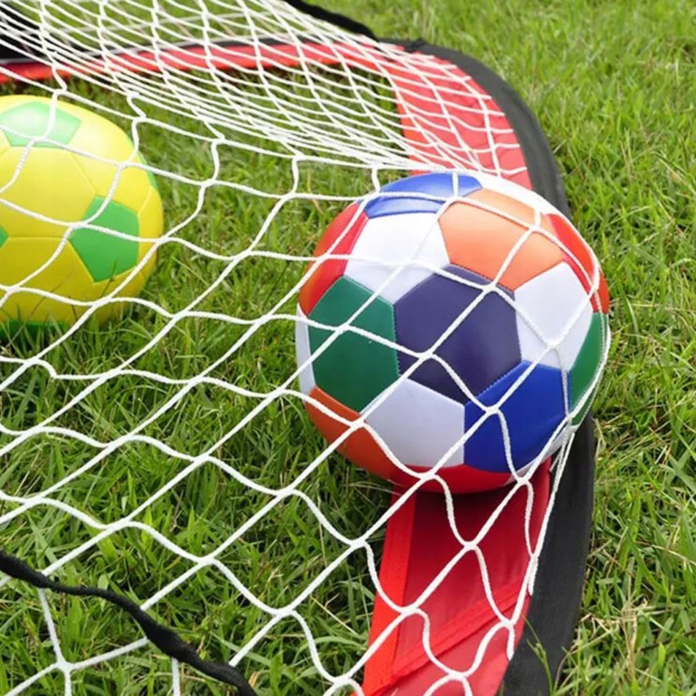 BRAMKA PIŁKARSKA DWUSTRONNA USUWANA PRZENOŚNA Z TOREBKĄ 120X75X75CM Model Football Goals