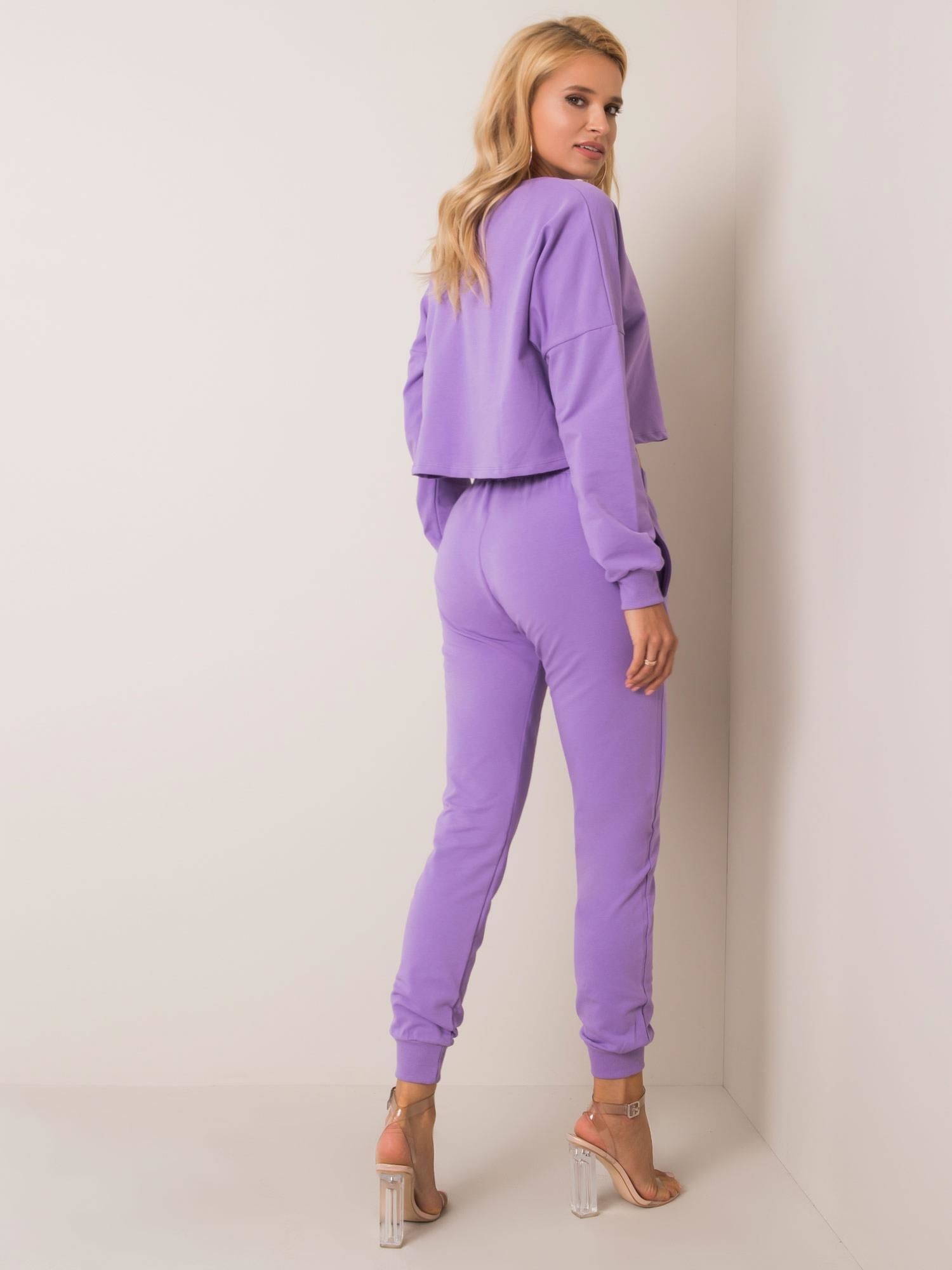 SPORTOWY komplet DAMSKI dres 2-cz F577 violet 38 M Rozmiar M