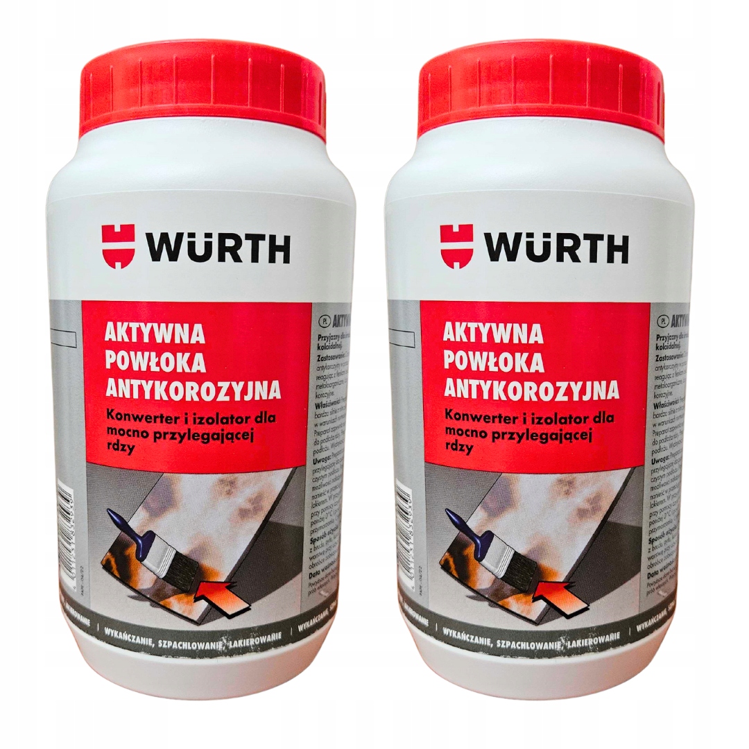 Sada 2 kusov Wurth Aktívna antikorózna vrstva 1L – Ochrana pred hrdzou