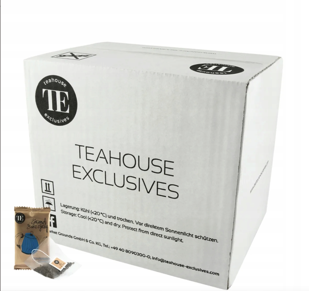 Levně Čaj Earl Grey listový v sáčcích Teahouse Exclusives 100 ks 2 g