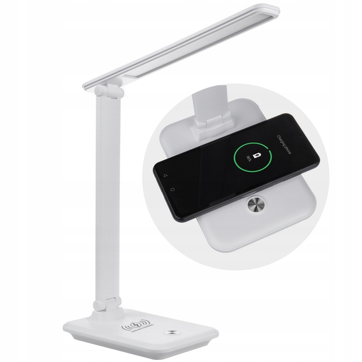 

Lampka szkolna biurkowa Led 9W z ładowarką Qi