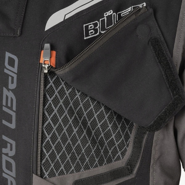 Kurtka motocyklowa damska BUSE Open Road II czarna Rozmiar M