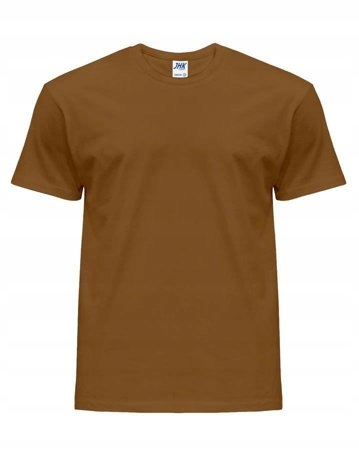 

Koszulka męska t-shirt 100% bawełna Jhk Brązowy