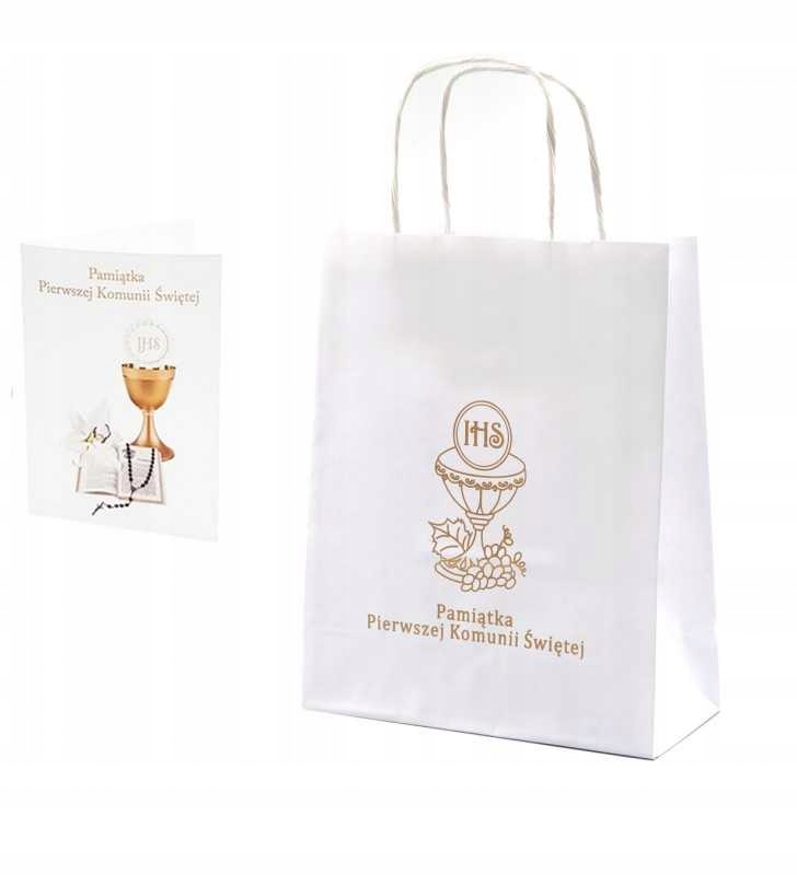 Pudełko opakowanie na zegark Komunijny zestaw 3w1 Kolor biały