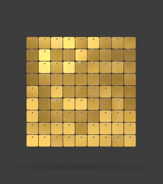 Panel cekinowy SolaAir STANDARD KWADRAT #947 AMBER