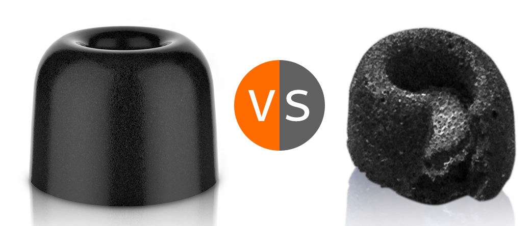 PIANKI WKŁADKI SŁUCHAWEK DOKANAŁOWYCH GUMKI NEW BEE 6PAR Model F4