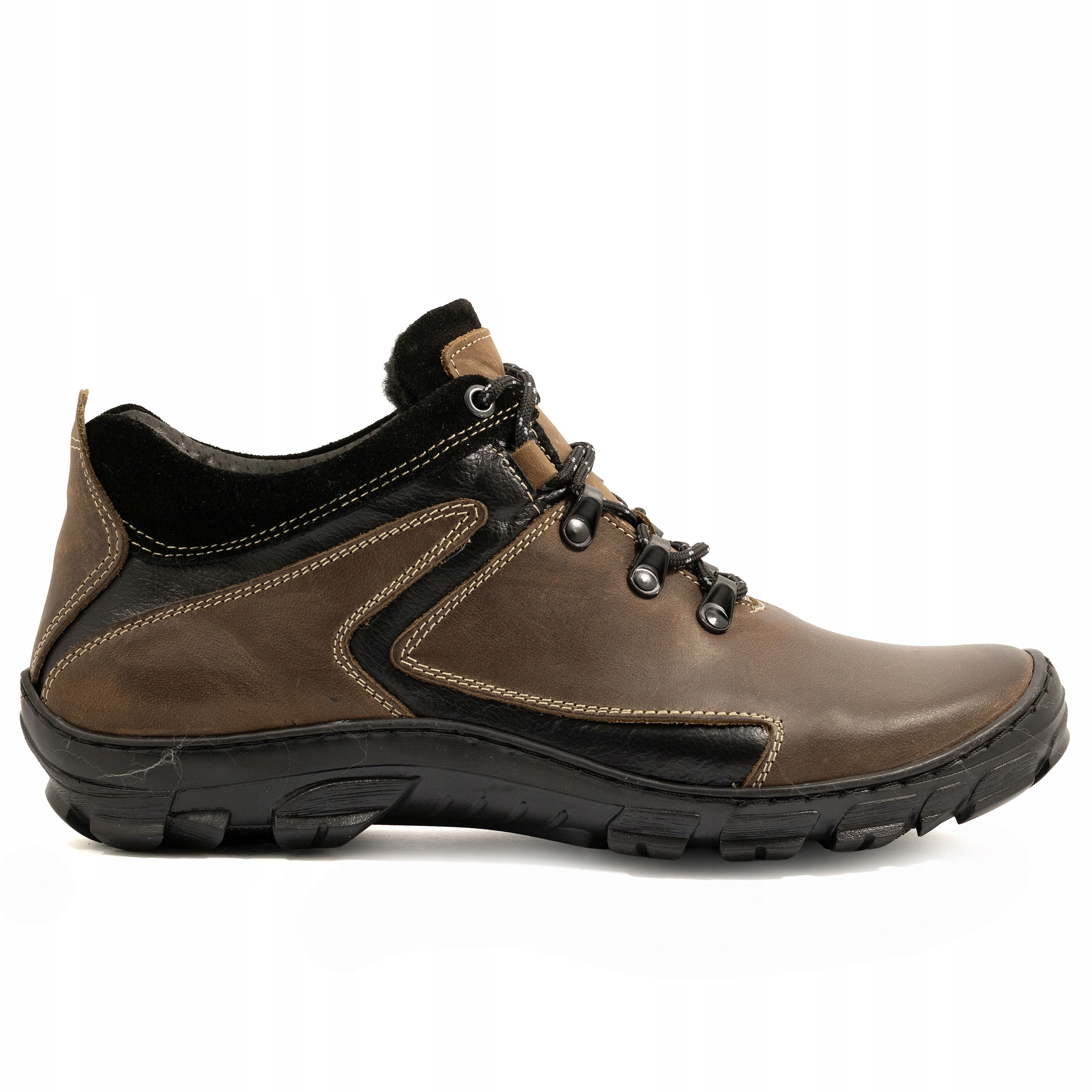 Pánské zateplené kožené Polské zimní trekové boty Komodo 905 br 48