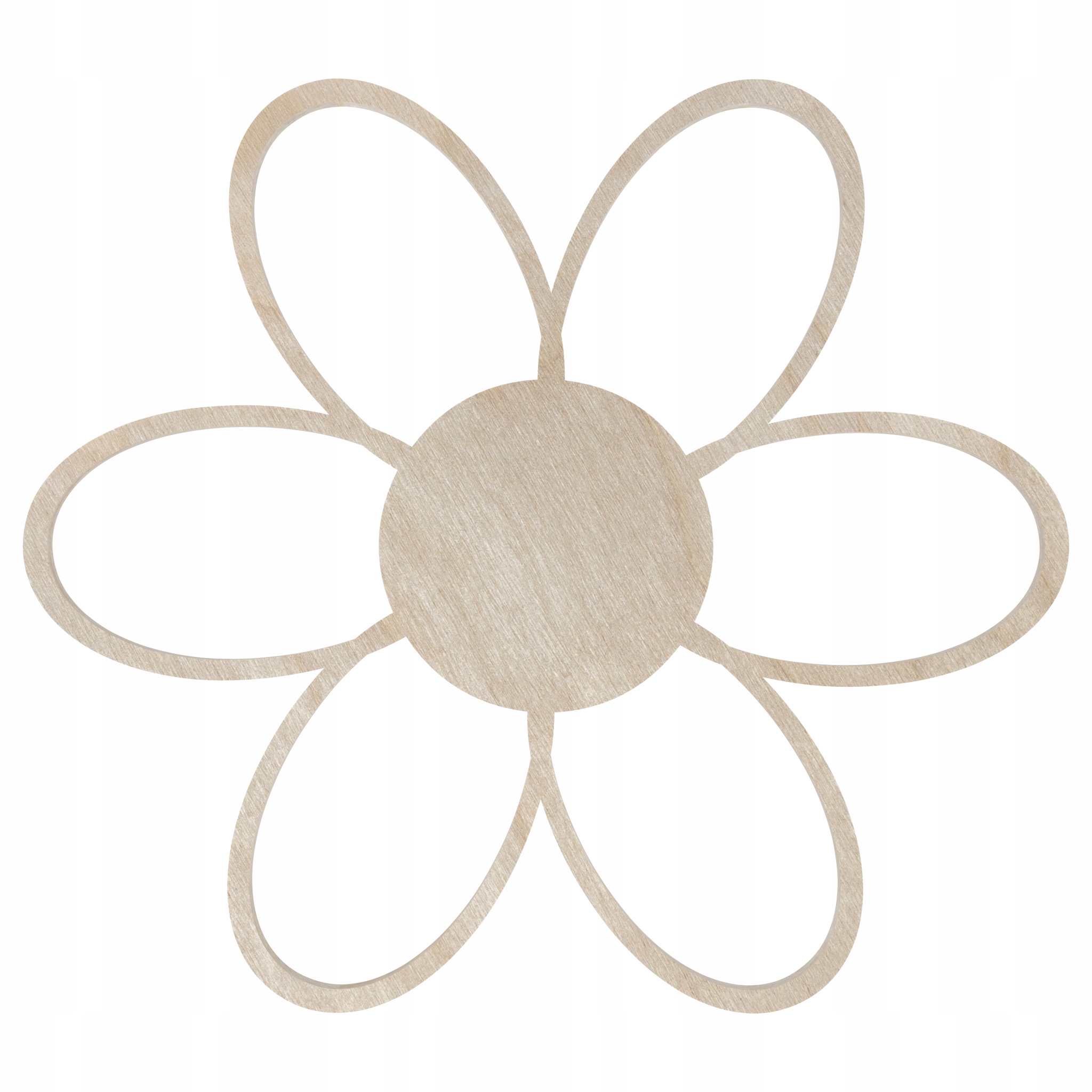 DREWNIANA KWIAT KWIATEK DEKORACJA NA ŚCIANĘ ZAWIESZKA OZDOBA DZIECKO 10 CM