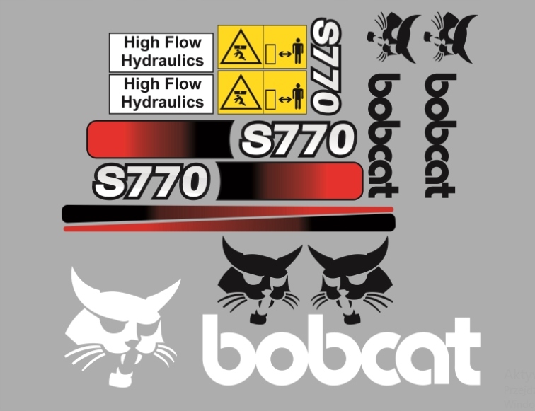 Samolepky s nálepkou Bobcat S770