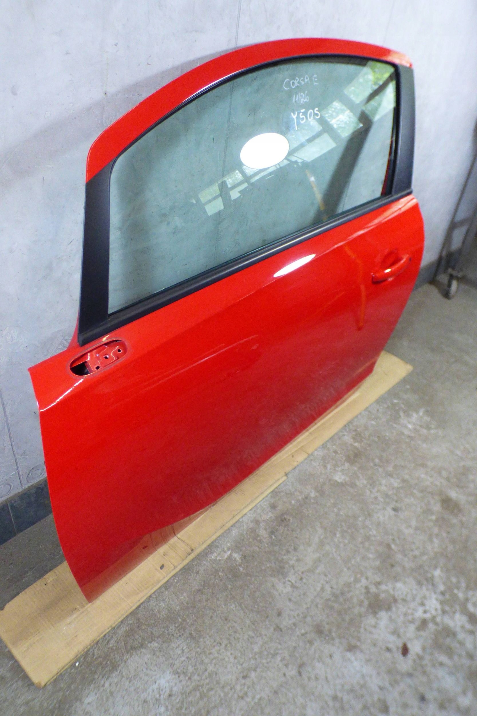 Opel Corsa E door left front original LAKIER Y50S Z50S 50S st.BDB