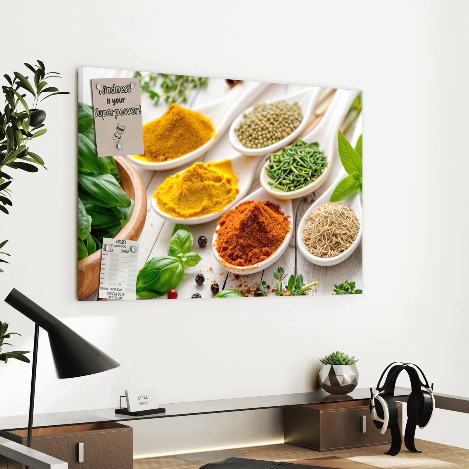 Magnetická tabule Bogactwo koření 60 × 40 cm