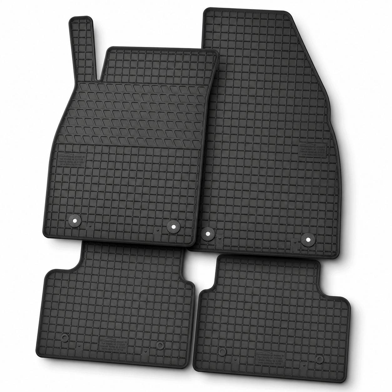 Gumové koberce s okrajem pro Volkswagen Jetta 2005-2012 _4 ks Motohobby