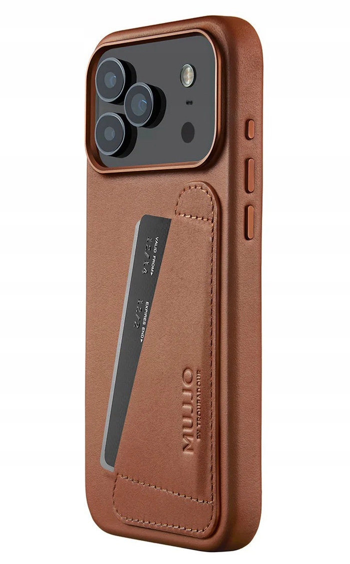 Mujjo Wallet Leather MagSafe puzdro Kožené puzdro pre iPhone 17 Pro Max