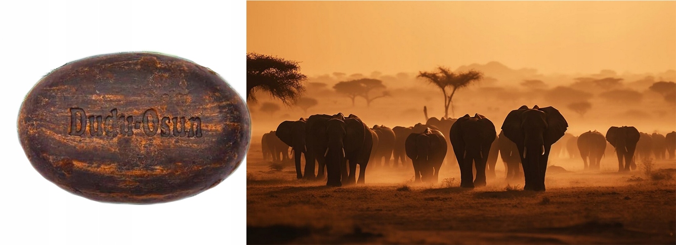 PRAWDZIWE CZARNE MYDŁO Afrykańskie DUDU-OSUN NATURALNE DO CIAŁA TWARZY Wielkość Produkt pełnowymiarowy