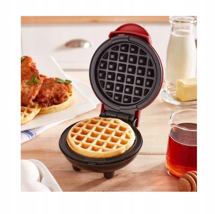 MINI GOFROWNICA OPIEKACZ ELEKTRYCZNA 350W CHRUPIĄCE GOFRY NOWOŚĆ! Moc 350 W