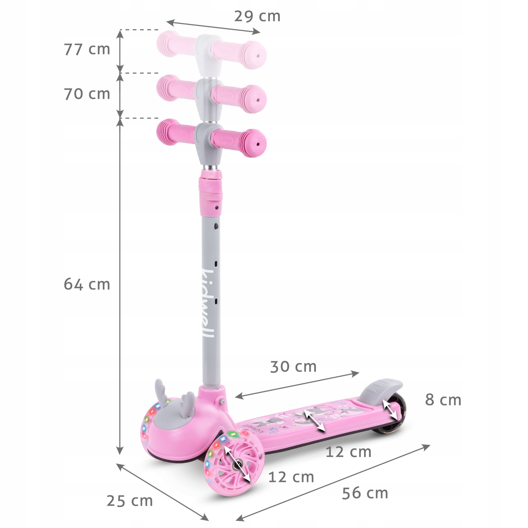 Kidwell zoocar HULAJNOGA TRÓJKOŁOWA Kidwell LED Amortyzacja brak