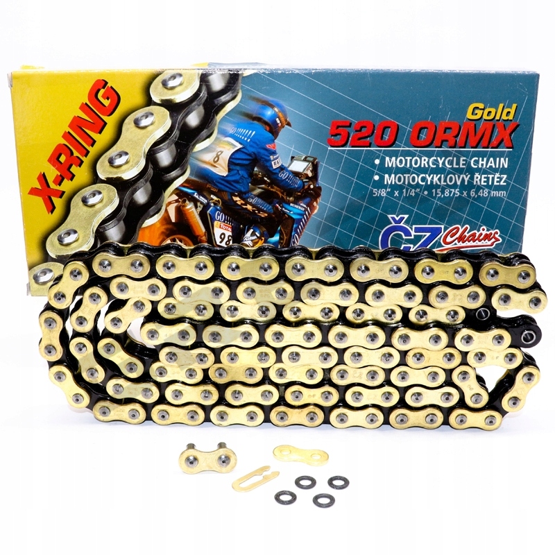 520ormx116 - ЧЕШСКАЯ ЗОЛОТАЯ ЦЕПЬ CZ 520 ORMX ЗЛОТЫЙ X-RING 116