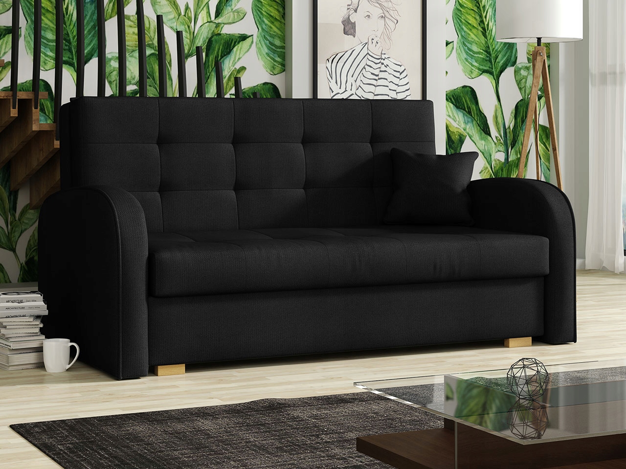 

Kanapa do salonu Viva Gold III sofa rozkładana
