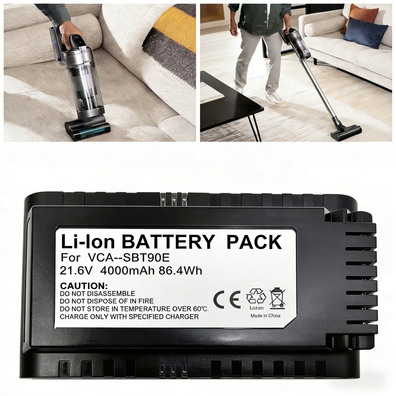 Náhradná batéria VCA-SBT90 DJ96-00221A 21,6V 4000 mAh pre Samsung VS9000