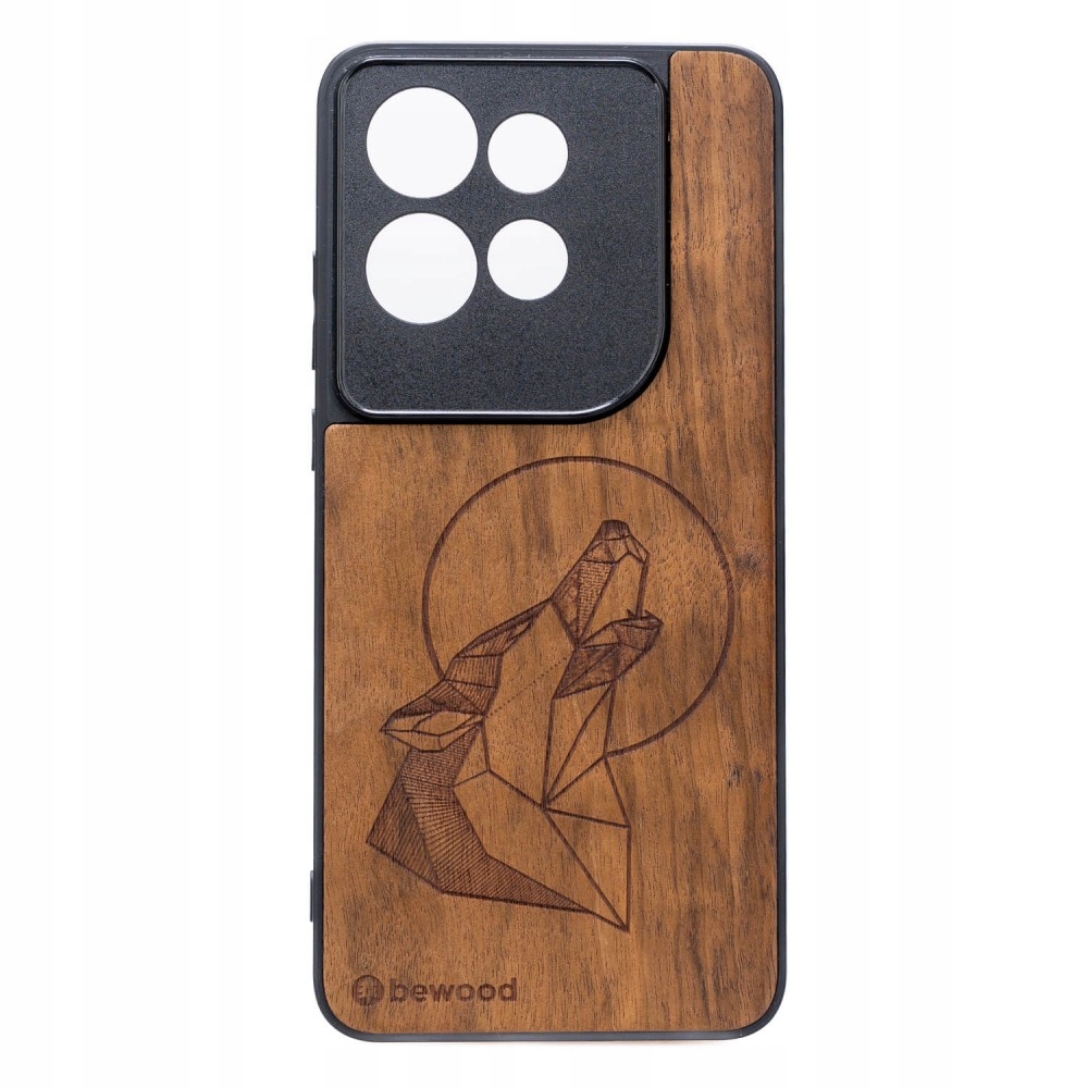 Dřevěné Pouzdro Bewood pro Motorola Edge 50 Neo 60 Neo Wilk Imbuia