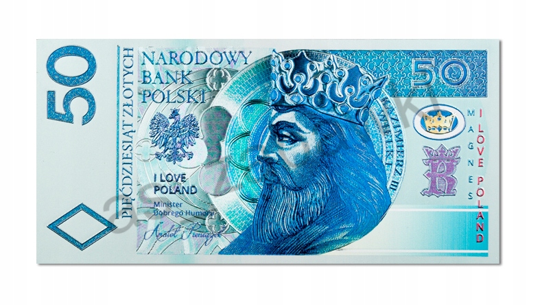 

Magnes Na Lodówkę 50 Zł Banknot Dwustronny