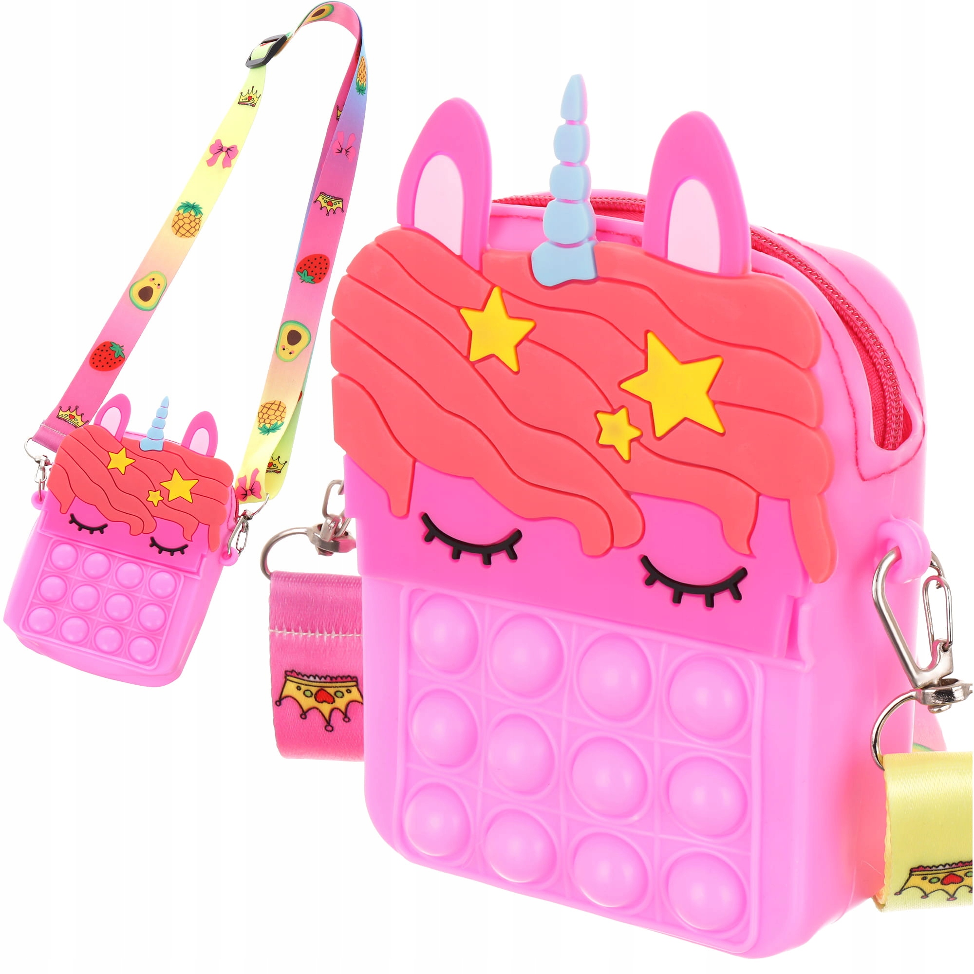 POP IT TOREBKA JEDNOROŻEC SASZETKA PORTFEL ETUI ZABAWKA SENSORYCZNA