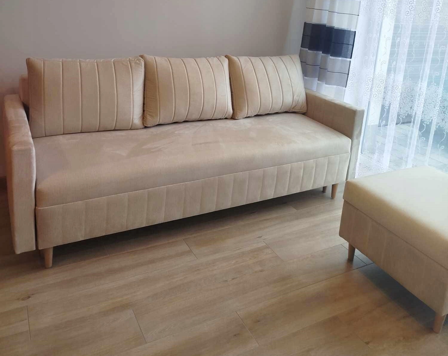 Skandinávská Rozkládací Pohovka Frida Bonell Kontejner Velur Automat DL