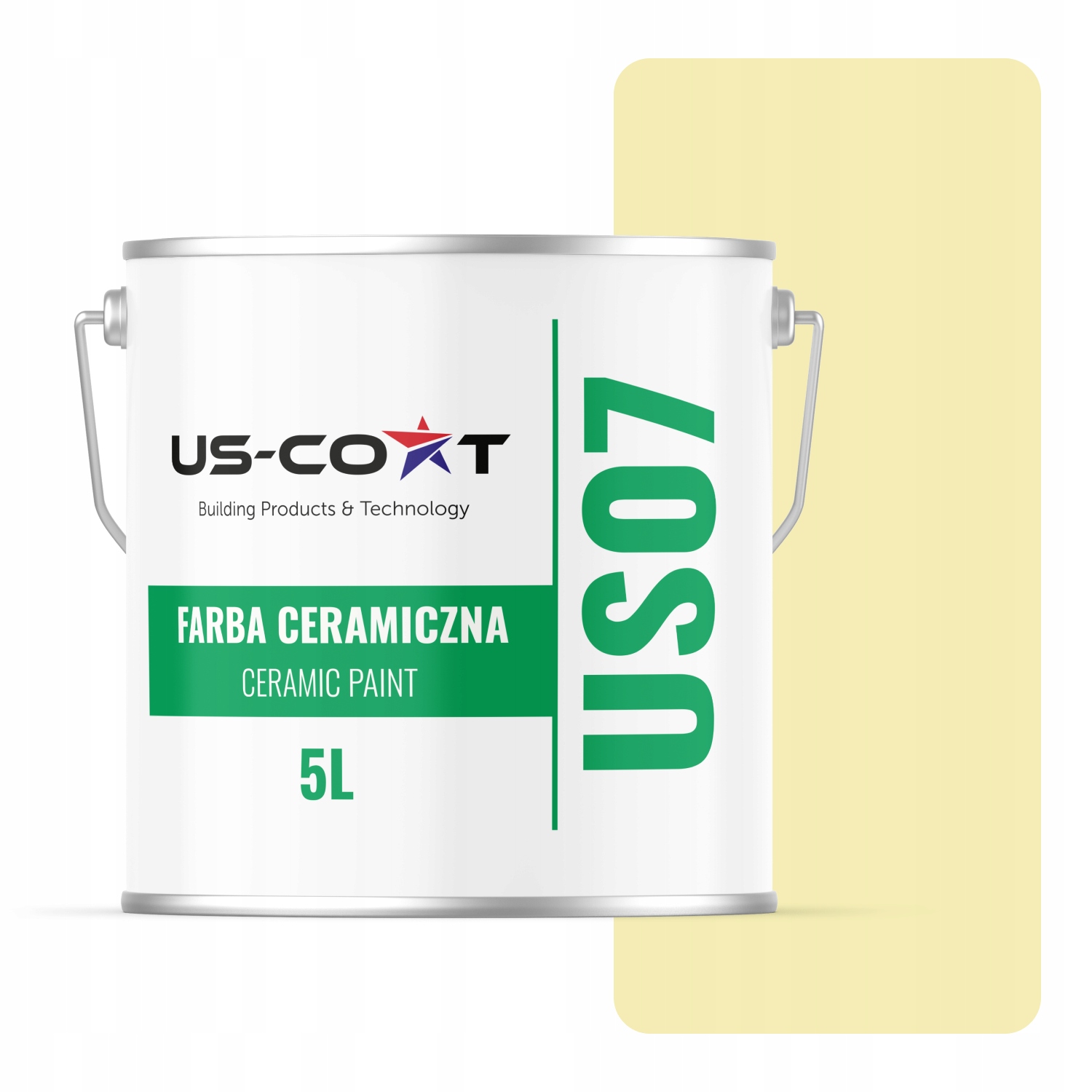 Keramická Farba Na Stenu Slamková Farba H7182 5L Hlboká Matná Na Stropné Steny