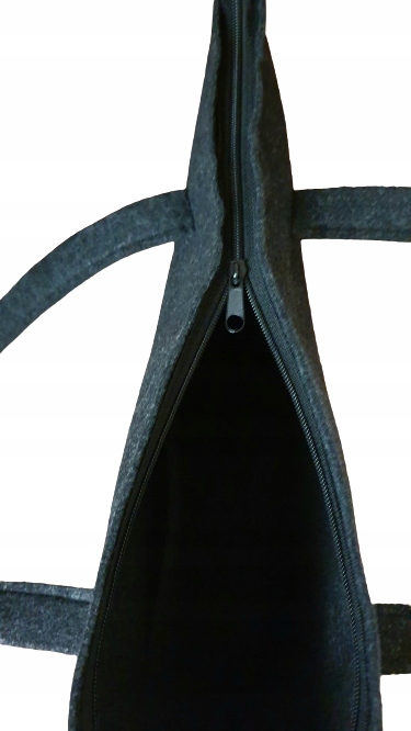 Filcowa TORBA shopper A4 Kolor szary
