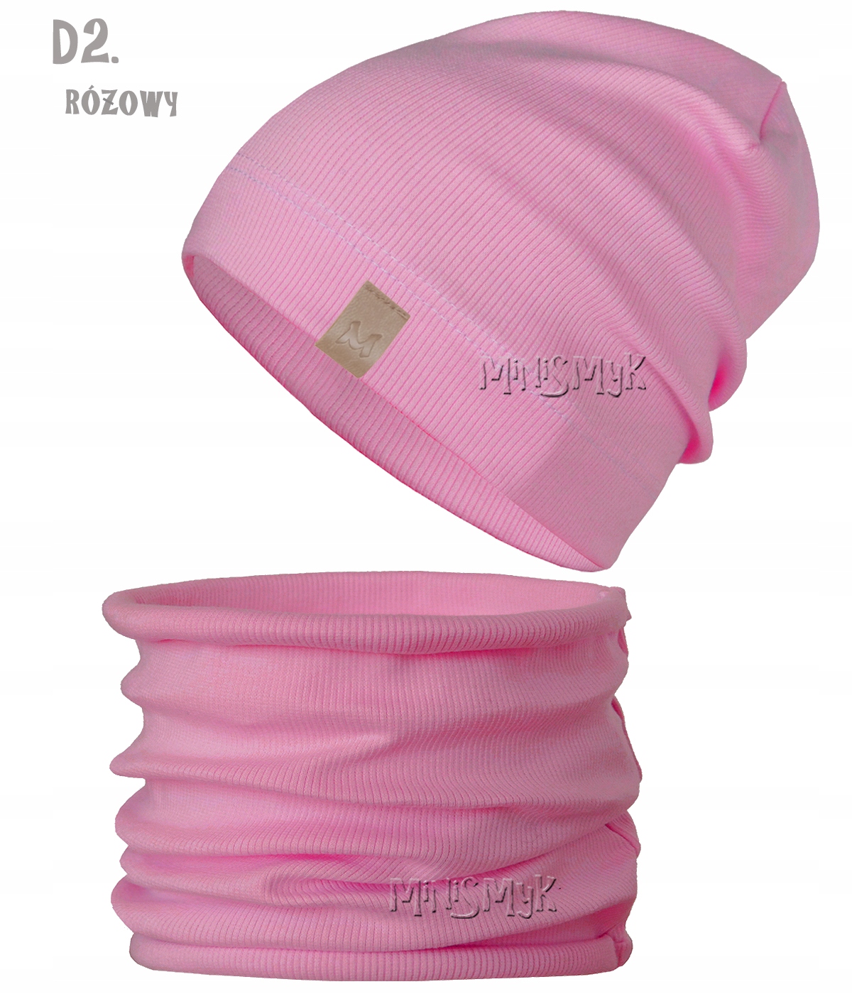 Komplet CZAPKA + TUBA komin beanie PRĄŻEK r. 50-52 Marka Inna marka