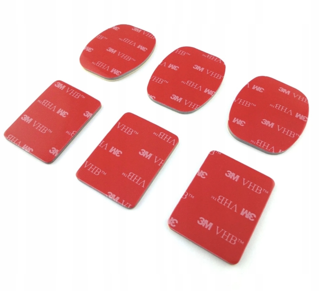 Zestaw naklejek 3M GoPRO 6szt Przylepiec Taśma VHB Model XTGP14